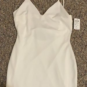 White dress with rhinestones